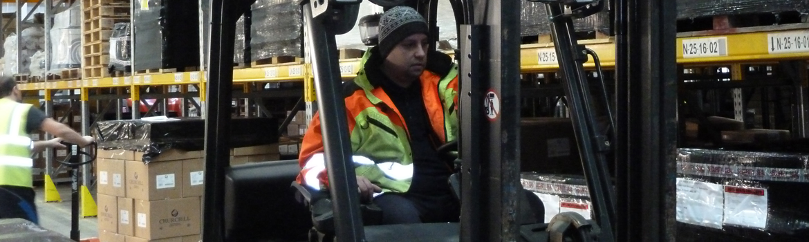Female Forklift Operator